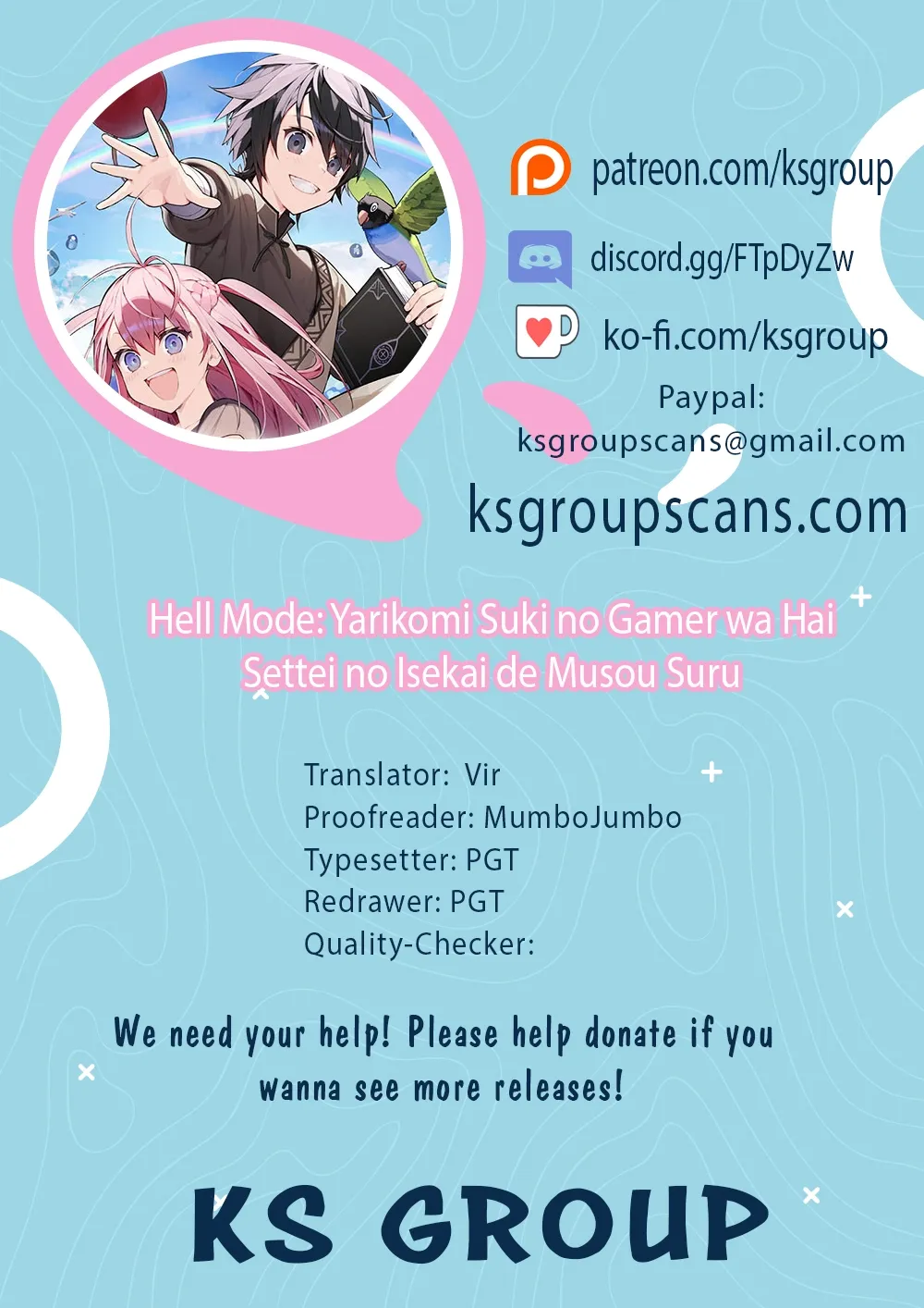 Read Hell Mode ~Yarikomi Suki no Gamer wa Haisettei no Isekai de Musou Suru~ Hajimari no Shoukanshi EN Manga Online