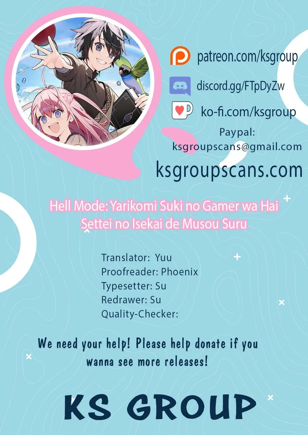 Read Hell Mode ~Yarikomi Suki no Gamer wa Haisettei no Isekai de Musou Suru~ Hajimari no Shoukanshi EN Manga Online