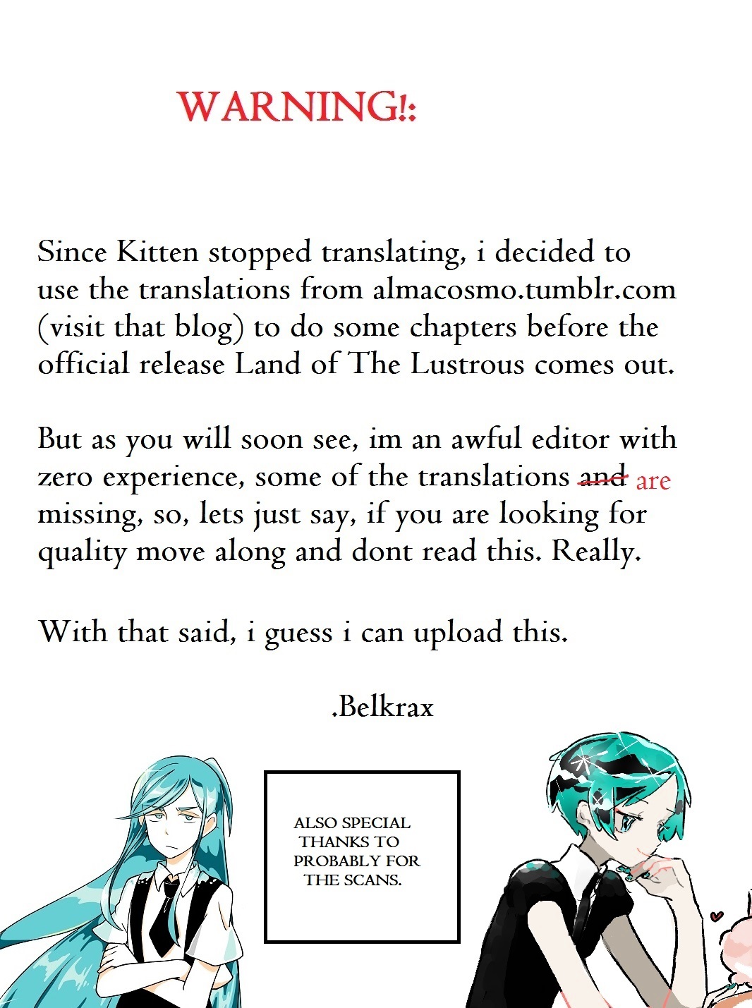 Read Houseki No Kuni EN Manga Online