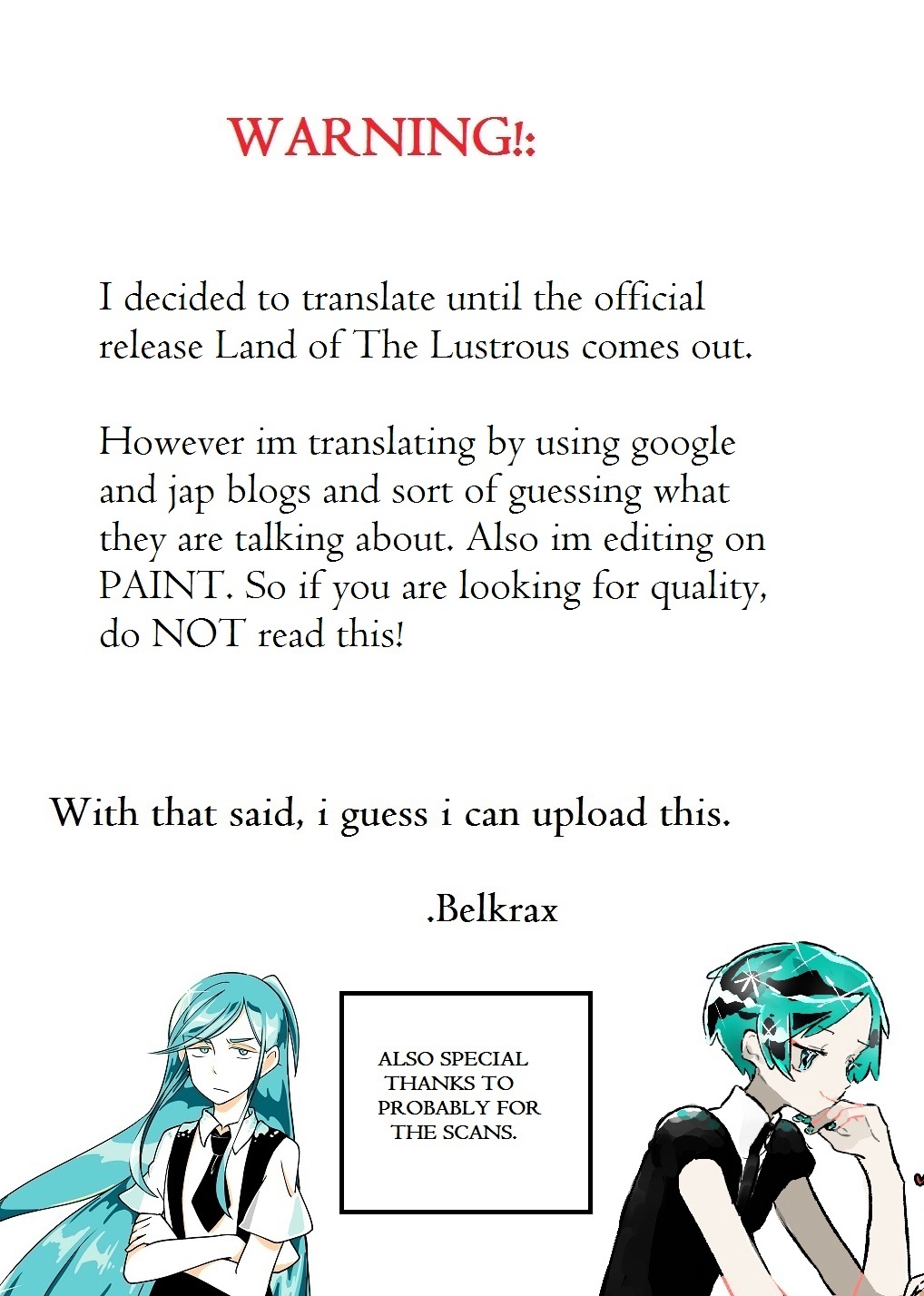 Read Houseki No Kuni EN Manga Online