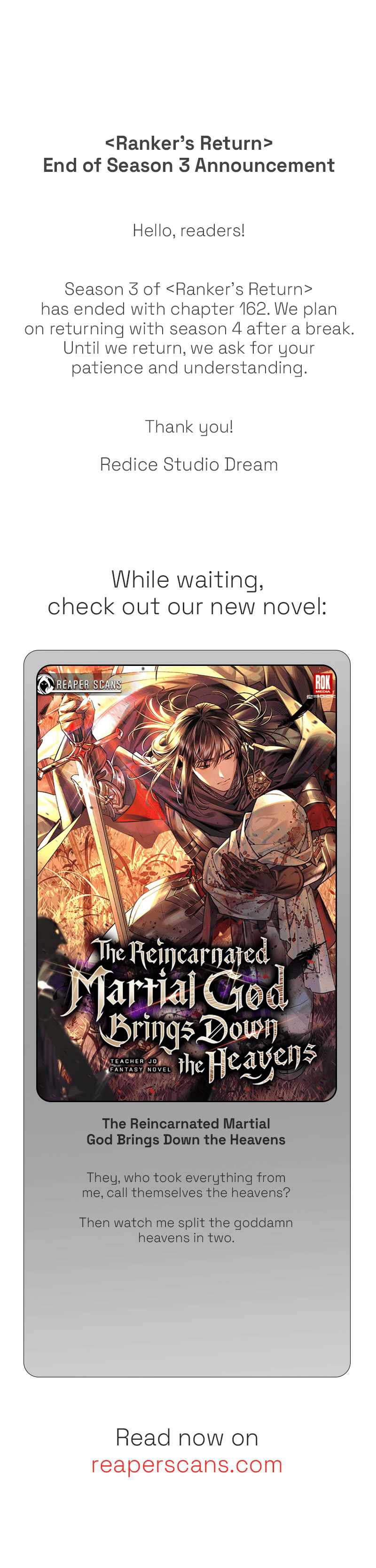 Read Ranker's Return EN Manga Online