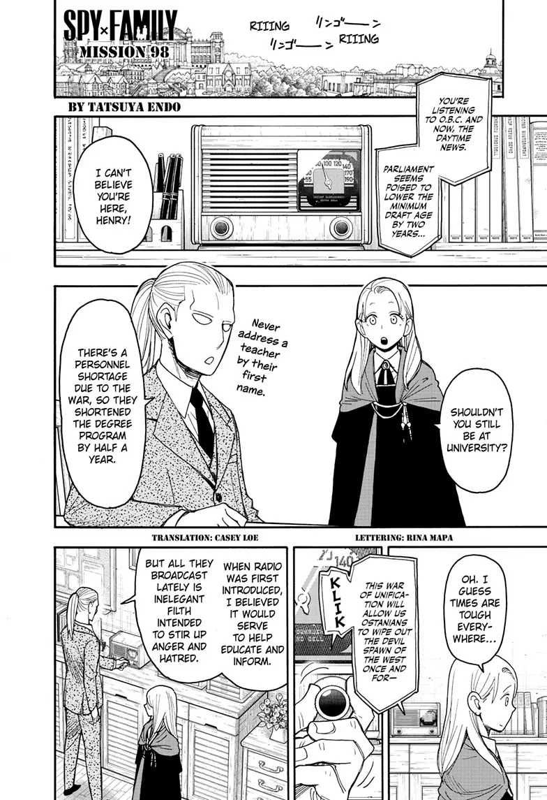 Read SPY x FAMILY EN Manga Online