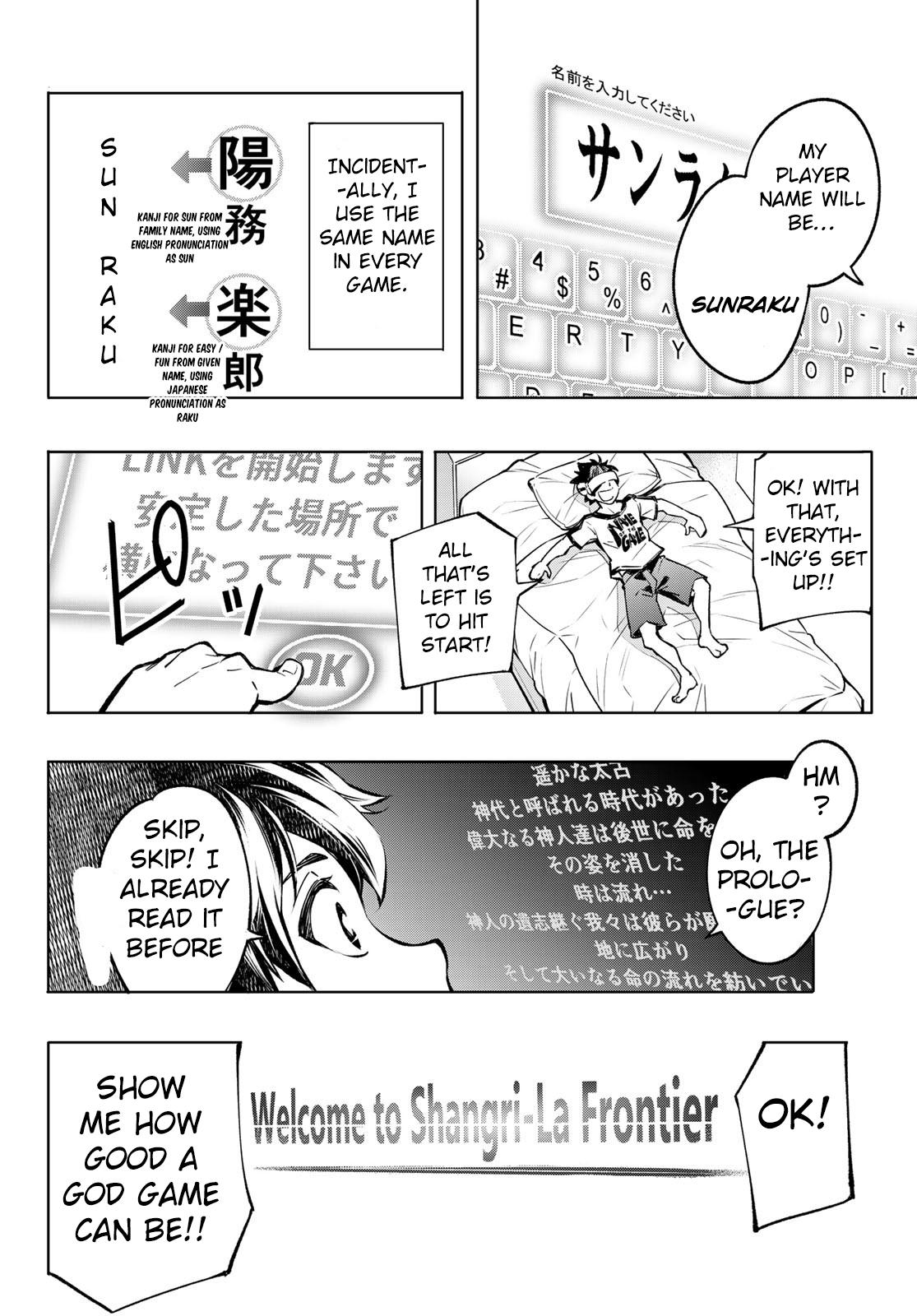 Read Shangri-La Frontier EN Manga Online
