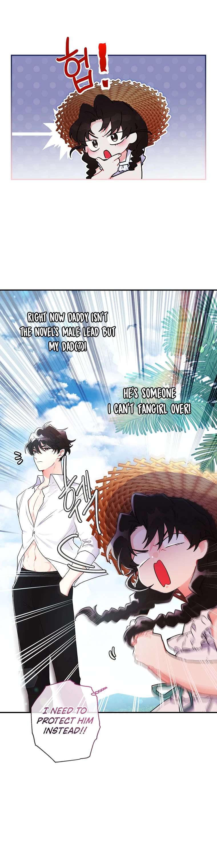 Read The Male Lead's Little Lion Daughter EN Manga Online