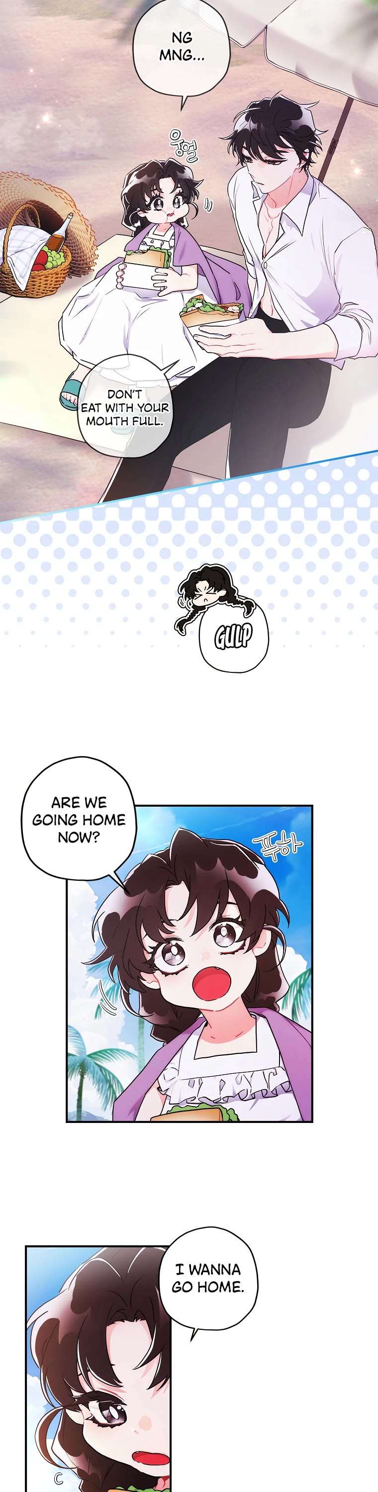Read The Male Lead's Little Lion Daughter EN Manga Online
