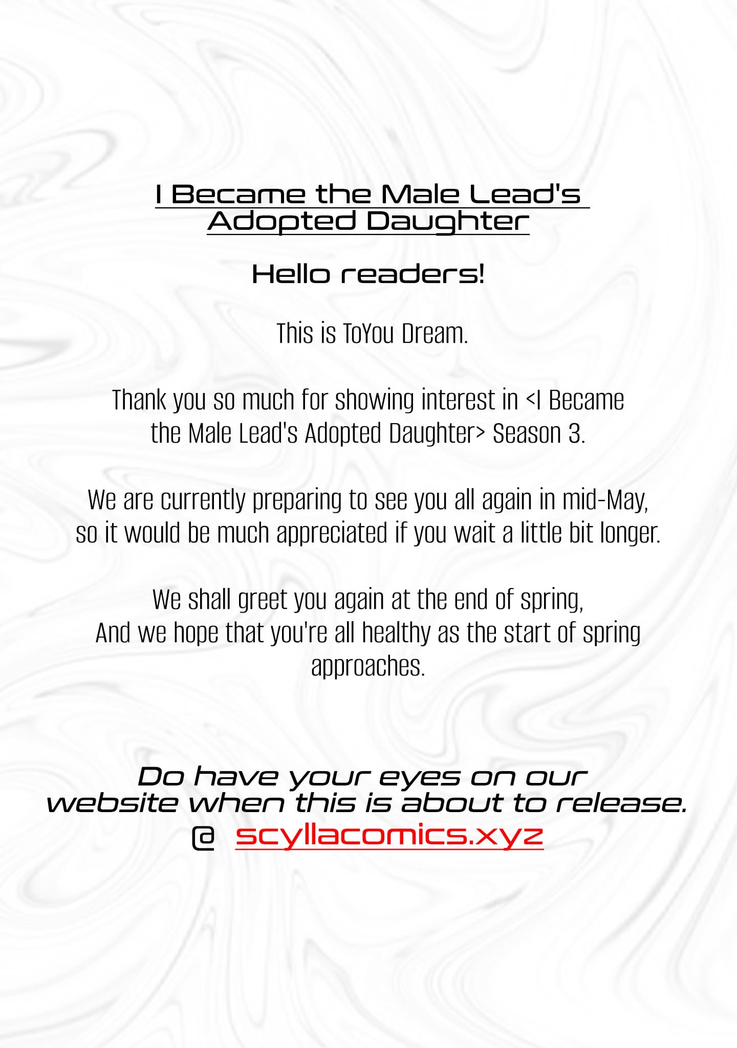 Read The Male Lead's Little Lion Daughter EN Manga Online